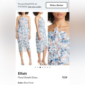 Elliatt Floral Sheath Dress